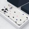 Love Heart Painted Print Silicone Phone Case For iPhone 17 Pro Max 16 15 14 Pro Max 13 12 Pro 11 Shockproof Soft TPU Clear Cover
