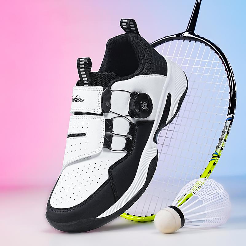 High Quality Men Wome Tennis Shoes 2025 with Fashion Knob Buckles Indoor Training Shoes Thick Soled Anti Slip Outdoor Sneaker