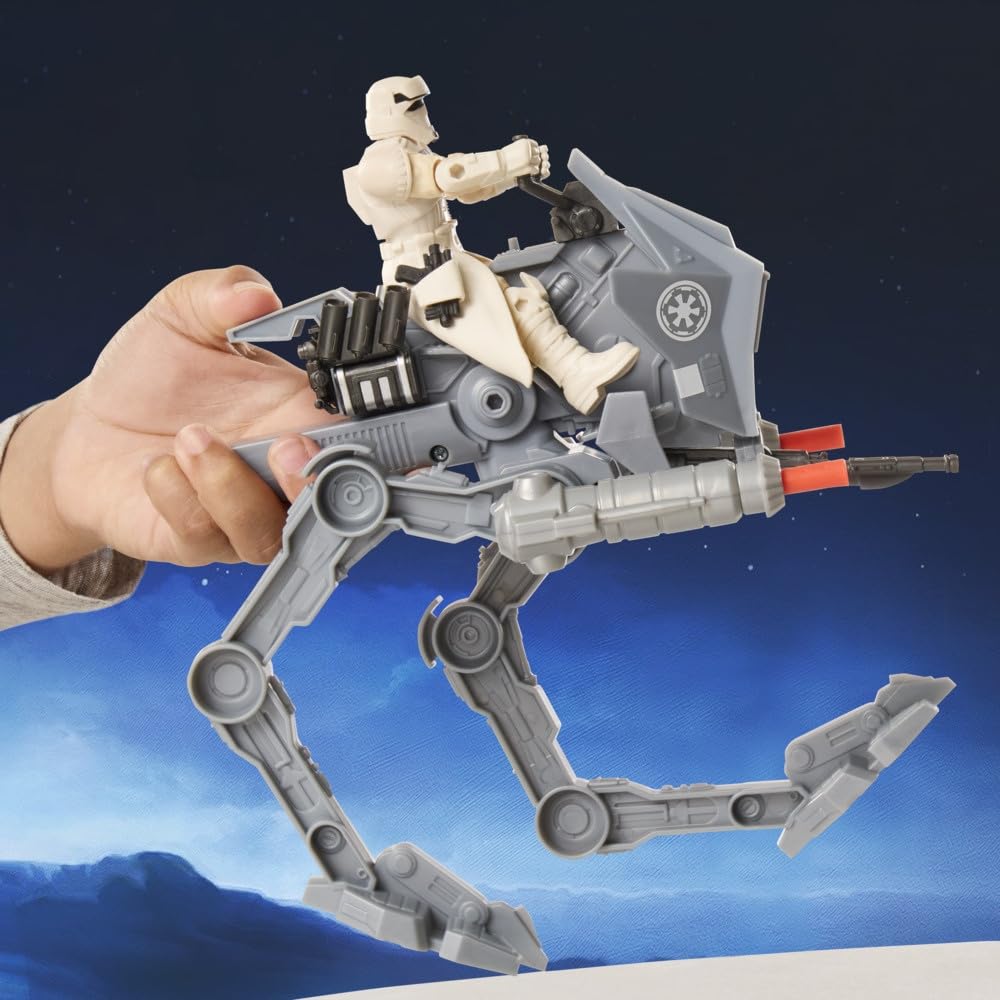 Hasbro STAR WARS O Mandaloriano e Grogoo ActionVerse Figura de Ação Imperial Meninos Idades G2840 AT-RT & Piloto, & Veículo, & Meninas, 4+, (Autêntico
