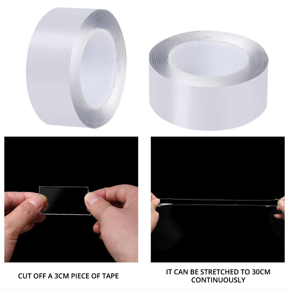 High Quality Nano Tape Tracsless Double Sided Tape Transparent No Trace Reusable Waterproof Adhesive Tape Cleanable Car Special