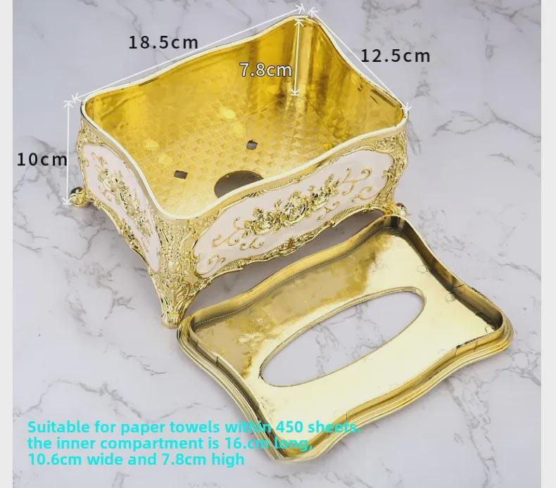 European-Style Luxury Tissue Box for Home, Hotel, Restaurant, or KTV Decor