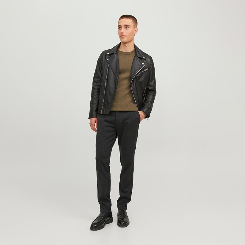 

Брюки мужские темно-серые прямые JACK & JONES US 30 / 34 чёрный
