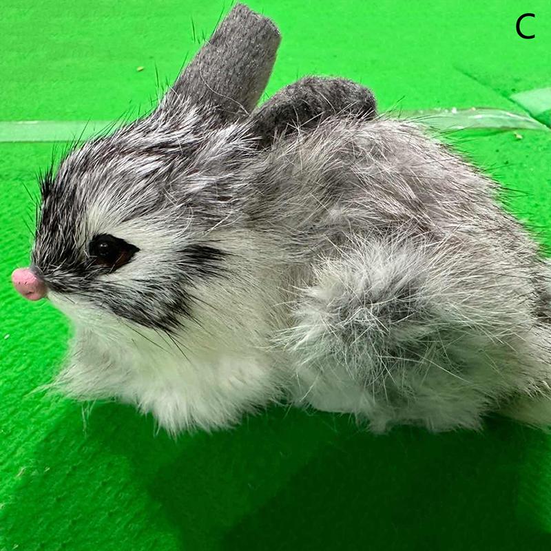 15 cm Realistische Plüschhasen Lebensechtes Tier Osterhase Spielzeug Geburtstagsgeschenk