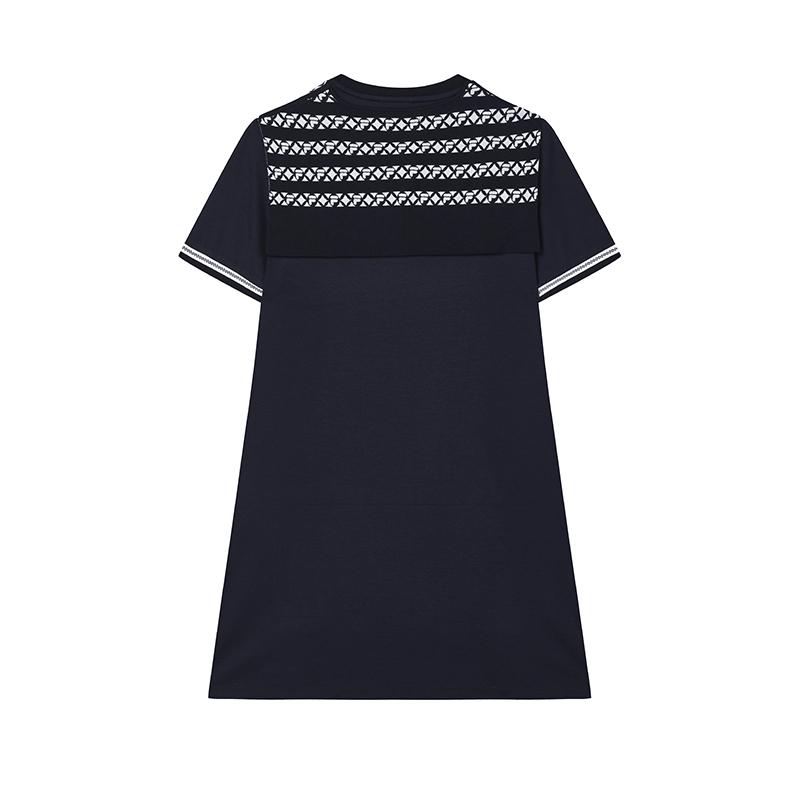 

New FILA Short Sleeved Dresses Women s Legend Blue F11W434314FNV 165/66A/M