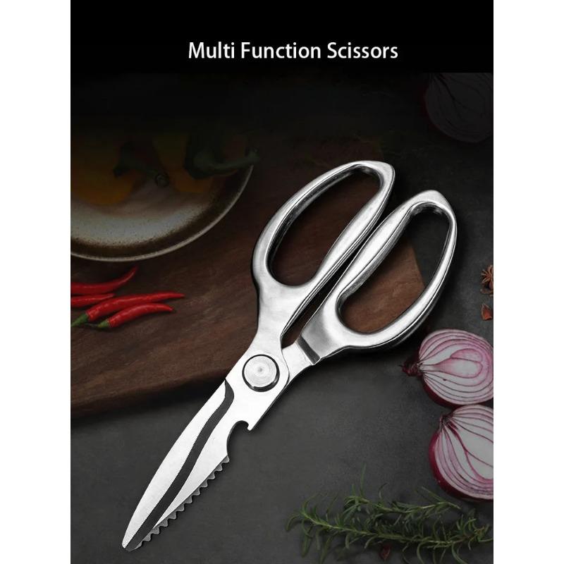 Multifunkční nůžky Nerezová ocel Krájení masa Zelenina Multifunkční nůžky na kuřecí kosti Otvírák na konzervy Bar Příslušenství Kuchyňské nůžky