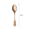 4 ks 304 nerezová jídelní lžíce sada nádobí Luxusní vintage růžové zlaté příbory západní barevné nádobí polévková lžíce