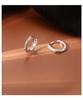 925 Sterling Silver Stud Earrings & Diamond-Set Ear Cuffs: Women's Elegant Hoop Jewelry for Pierced Ears - INS Style