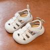 Sandalias de verano para bebés y niños, zapatos para bebés y niños pequeños, de cuero genuino, con suela blanda, para la escuela y la playa.