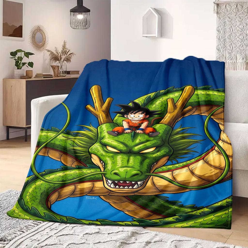 DragonBall anime Flannel Blanket Warm,Comfortable,Suitable for Bedrooms,Sofas,Beds,Chairs,Picnics,Travel