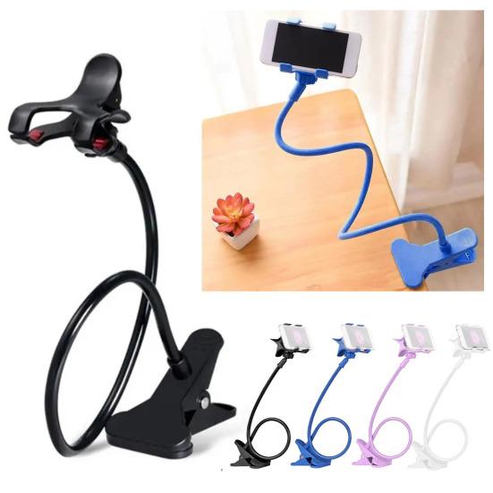 Phone Holder Adjustable Flexible Arm Universal Smartphone Bracket Hands Free Reading Watching Movies Desktop Mount