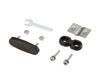 Aluminum Bicycle Front Basket for Almidas F300 with Mounting Brackets Black (SSK-ALF300) -