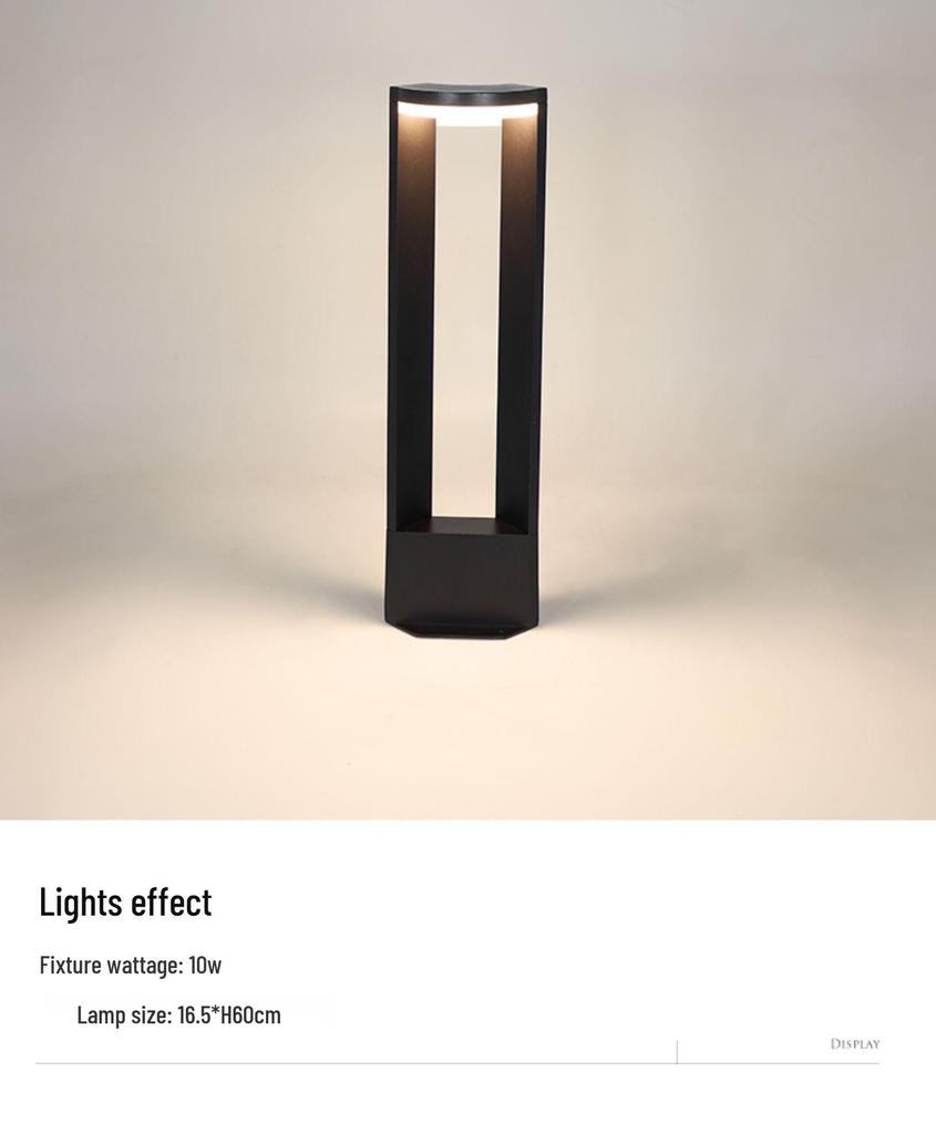 Ultrahelle LED Außenrasen- und Gartenleuchte für moderne Villen und Innenhöfe