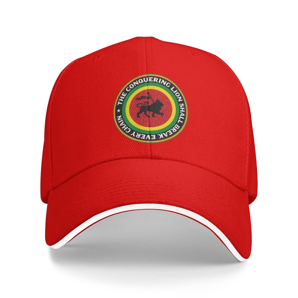 Custom Fashion Rastafari Rasta Lion Of Judah  Baseball Cap Unisex Women Adjustable Adult Jamaica Flag Dad Hat Spring Sun Hat