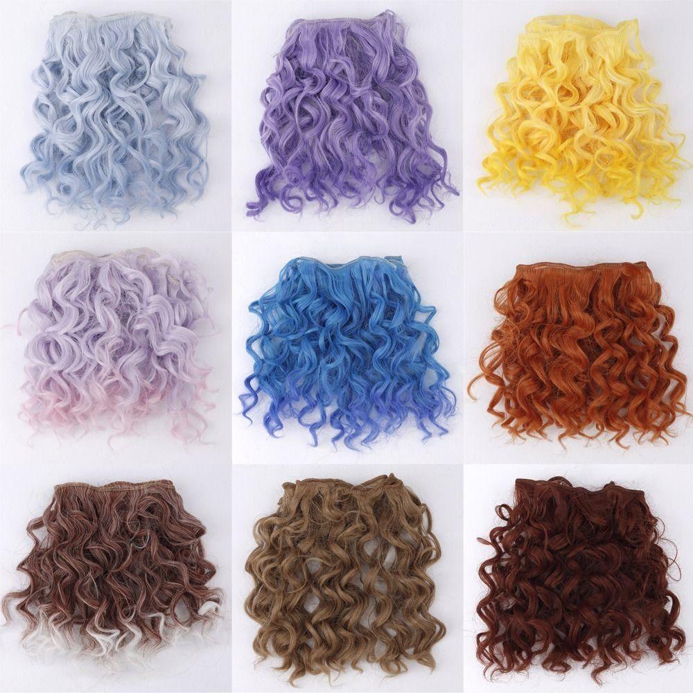 Imitation Roll Bjd DIY Curly Short Hair Curly Doll Hair Bjd Wig Diy Bjd Doll Curly Hair  Msiredoll