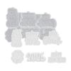 DIY New Year little horse pendant hanging epoxy mold, little horse blessings 2026 tag mold, desktop storage