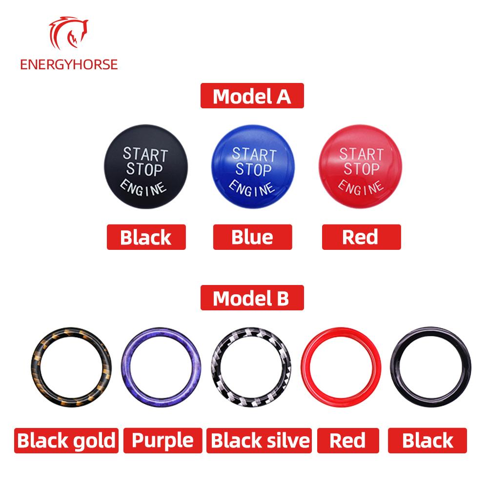 61636966714 Car Engine START Button Replace Cover For BMW X1 X5 X6 E71 3 5 Series E90 STOP Switch Key Cover Replacement