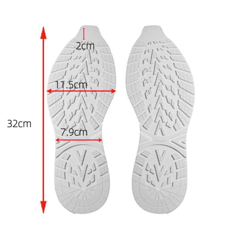 Suole in gomma per uomo Donna Scarpe Suola di ricambio Solette Foglio di riparazione Sneakers Protezione suola Toppa antiscivolo antiusura