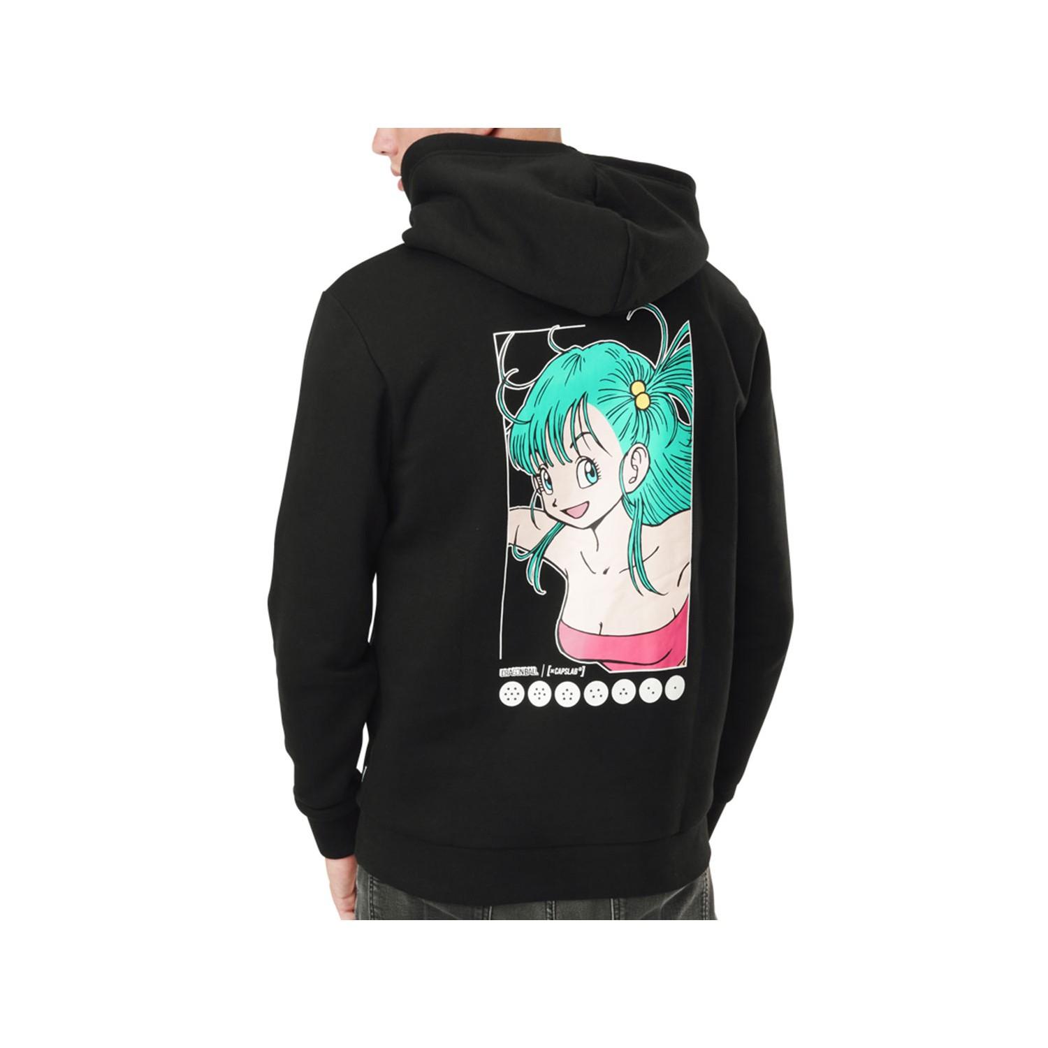 Sweat à capuche homme Dragon Ball Bulma S noir