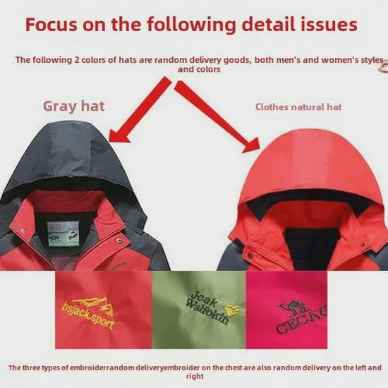 New Waterproof and Breathable Velvet-Lined Winter Jackets for Men and Women - Warm and Stylish Outdoor and Mountaineering Wear