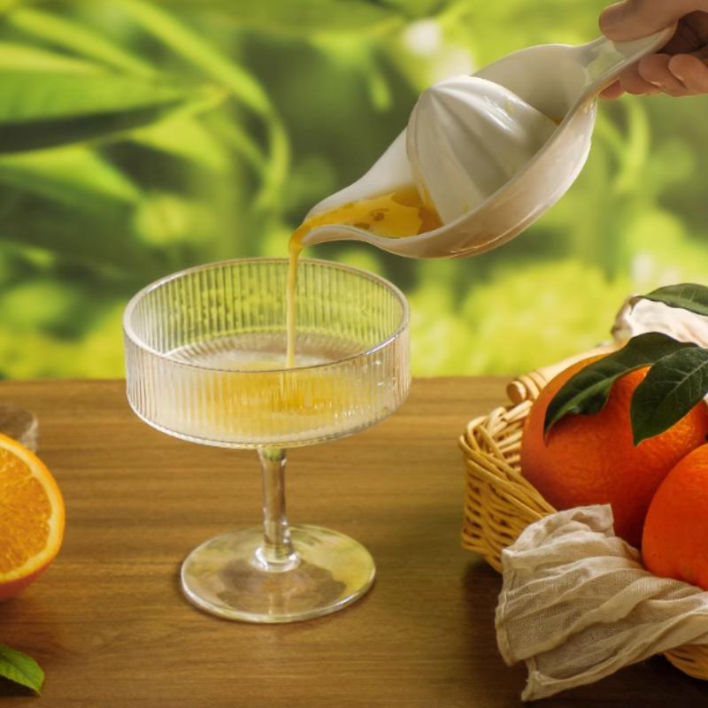 Ceramic Manual Juicer for Oranges Lemons Healthy Breakfast Fresh Juice Easy Clean Kitchen Gadget Rust Proof Tool