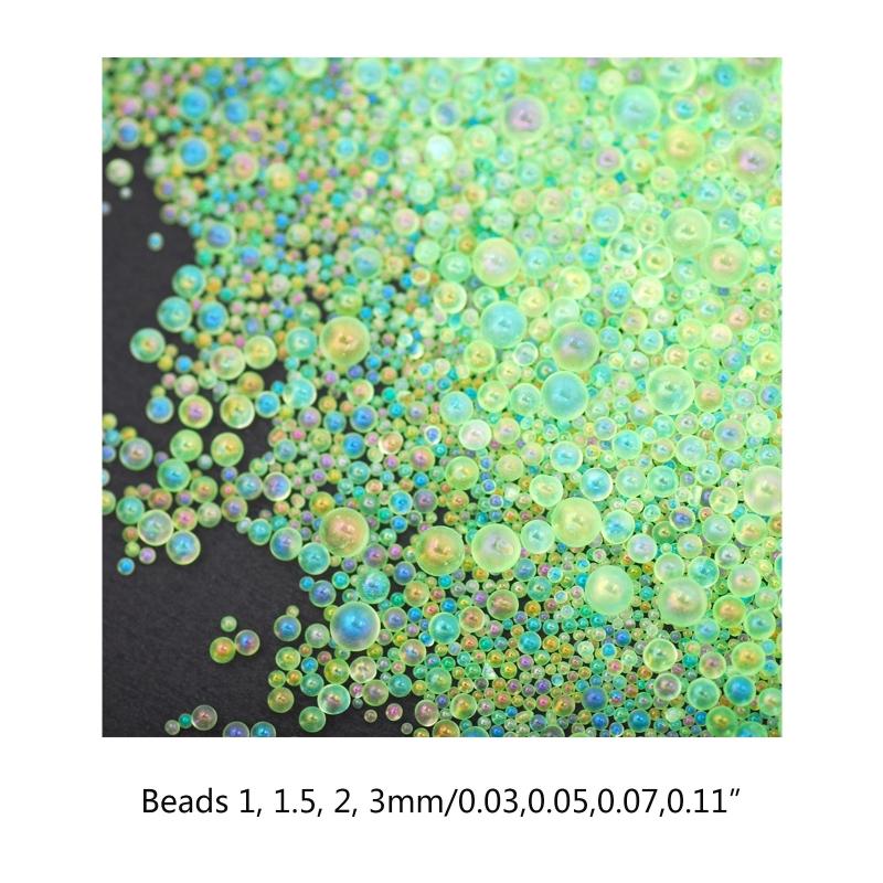 Sturdy Glass Resin Bubble Beads Water Droplet Bubble Beads Magical Water Droplets AB Miniature Bead Resin Inclusion