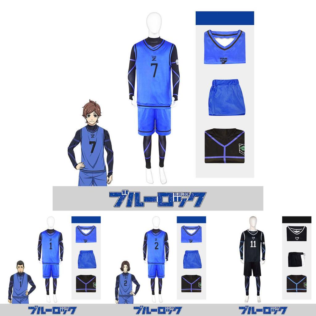 Blue Lock Cosplay Isagi Yoichi Rensuke No.1 Jersey Set For Anime Fans