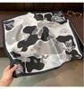 Korean Style Fashion Thin Silk Like Square Scarf For Women Summer Versatile Decorative Neckerchief