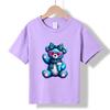 XH19 MINISO 2026 Summer New Printed Cotton Round Neck T-shirt for Children Aged 1-16, Boys and Girls