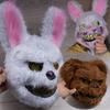 Halloween Horror Blutiger Kopfbedeckung Maske Hase Bär Cosplay Maske Halloween Karneval Kostüm Kopfbedeckung Requisiten Handgemacht Party Tanz