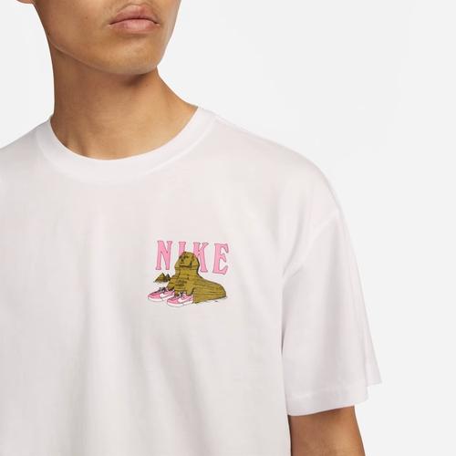 Nike Sports Lifestyle Series White T-Shirt with Cartoon Graphic on the Back Men