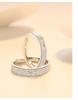 925 Silver Couple Rings: Niche Design Matching Rings for Trendy Women and Men – Ideal Christmas Gift for Girlfriend