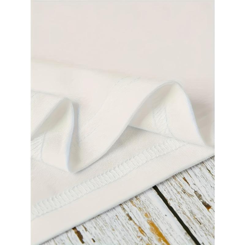 Europäische Größen Herren Hustle Grafikdruck Weißes T-Shirt | Lässiges Kurzarm-Rundhals-T-Shirt, Ganzjahreskomfort