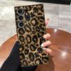 Black Soft Phone Cover Case for Samsung Galaxy S23 Ultra S25 Edge S24 Plus S20 S21 FE Cartoon Leopard Print Pattern