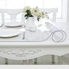 Transparent tablecloth waterproof, oil-resistant, scratch-resistant soft glass Silicone tablecloth Rectangular table mat | Layer