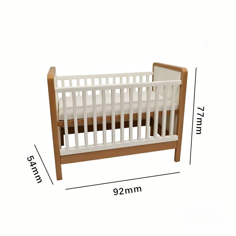 Realistic Miniature Baby Bed Dollhouse Decor 1Pcs with Tiny Drinking Cup Plastic for 1:12 Doll Home Scene DIY