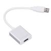 USB 3.0 to HD Multimedia Interface Adapter Aluminum Alloy Free Drive USB to HD Output Converter for Laptops Silver