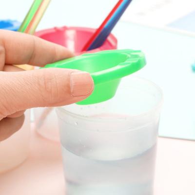 Painted Art Pen Washing Cup Plastic Transparent Multifunctional Pen Washing Cup