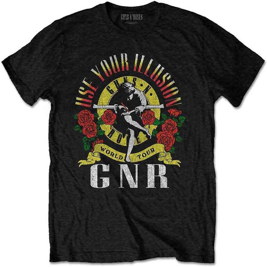 Guns N  Roses UYI World Tour T-Shirt Black M S