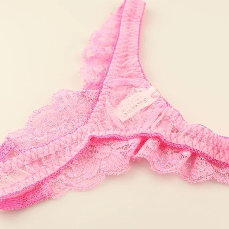 La-Pomme Airy See-Through Stretch Lace Thong G-String Panty Made In Japan