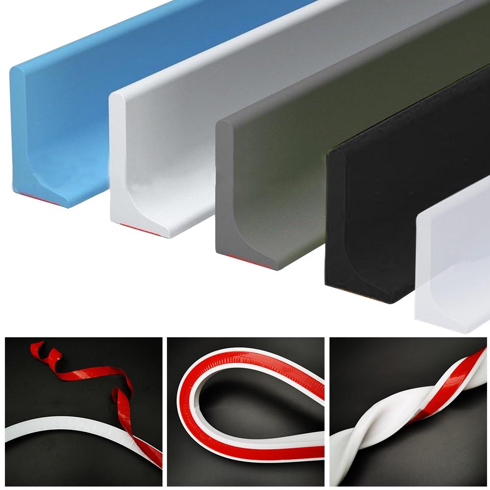 Black Waterproof Seal Strip for Bathroom Dry & Wet Separation 30mm Height