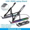 Laptop Stand Portable Bracket Aluminum Alloy For Macbook Folding Adjustable Computer PC Tablet Stand Heat Dissipation Holder