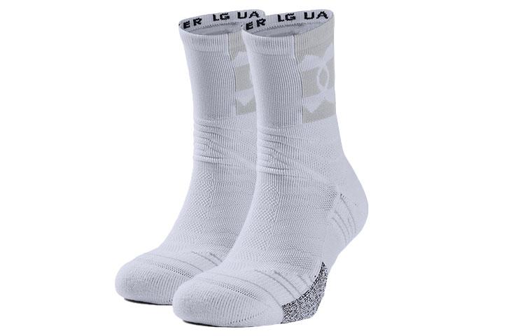 Under Armour Unisex Crew Socks 1356615-100 L
