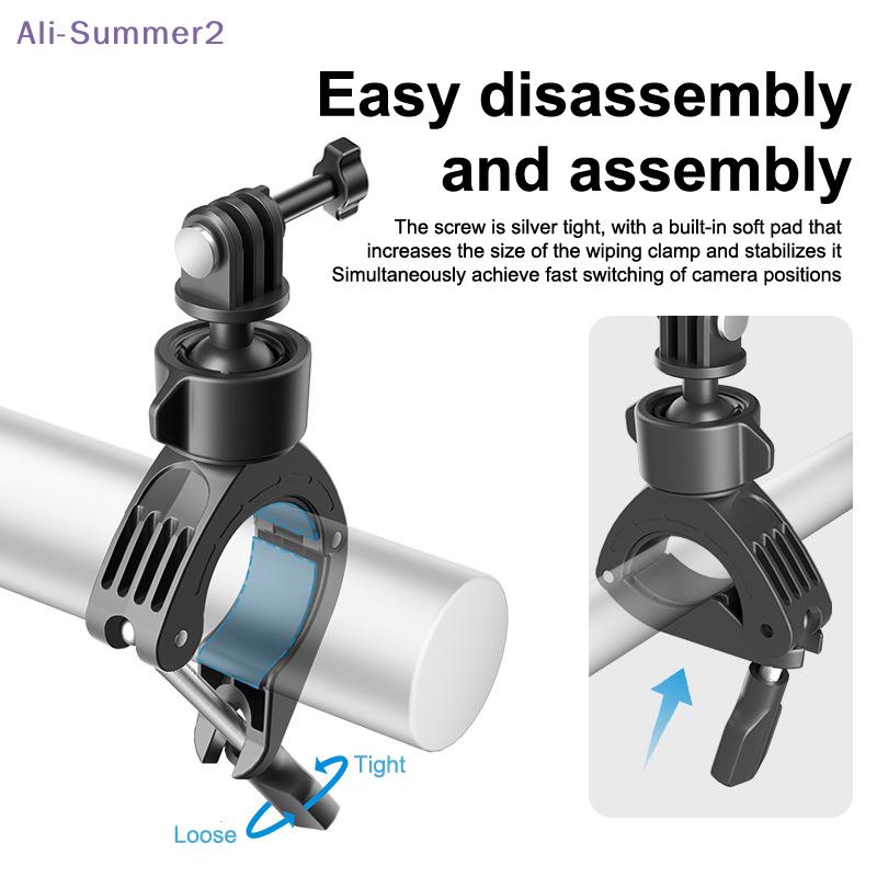 {Summer2} Universal Sport Camera Bike Riding Holder For Action 5 Pro Insta360 For Bicycle Motorcycle Sport Camera Stand Bracket