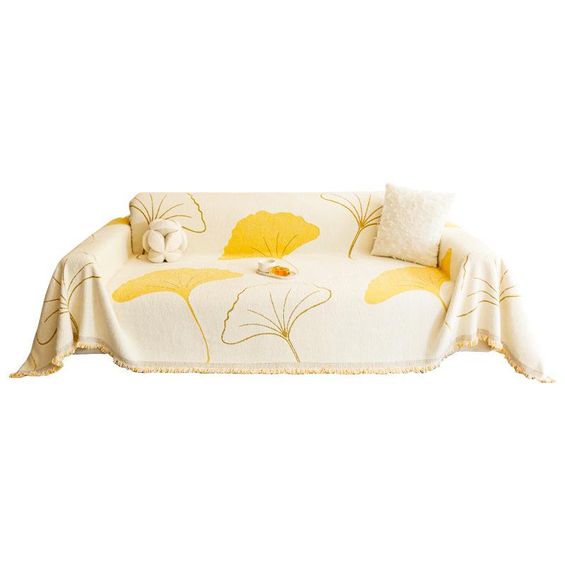 Half Plush Sofa Towel Autumn and Winter Modern Simple Light Luxury High-end Sense Cover All-inclusive Cover Cloth Blanket Seat Cushion