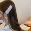 High-End Forest Style Lily Flower Hair Clip - Aesthetic Simulation Shark Grip for Women