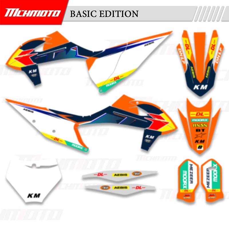 MCHMFG for KTM 125 250 300 350 450 SX SXF 2011-2025 EXC XCW 2012-2026 Motorcycle Graphics Backgrounds Decals Stickers Kits