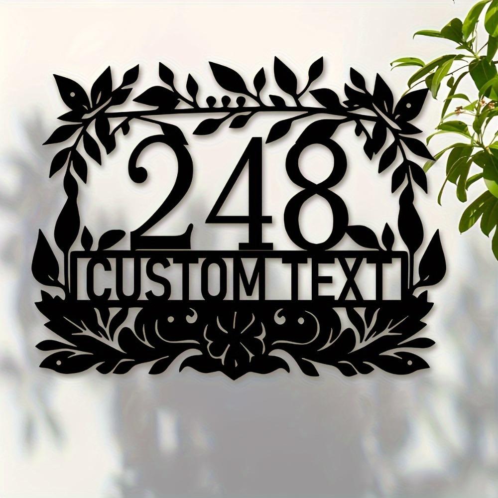 Metal Wall Art Sign Rustic Home Entrance Decor Door Sculpture New Home Gift