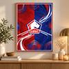 LOSC Lille FC Diamond Painting Kit 5D Full Drill DIY Diamond Mosaic Wall Art Home Decor