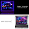 1pc UV Reactive Tapestry, Game Controller Neon Light Effect Tapestry, Trendy and Fashionable Esports Decoration Tapestry