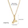 Stainless steel bubble English 26 letter necklace pendant personalized three-dimensional collarbone chain with jewelry